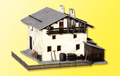 Kibri 38812 HO Scale Mountain House in Sils -- 6-5/16 x 5-1/8 x 3-7/8"  16 x 13 x 10cm