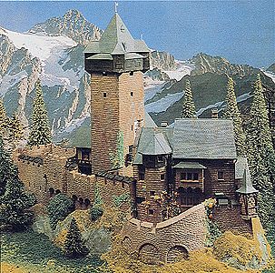 Kibri 39010 HO Scale Falkenstein Castle -- Kit - 18-7/8 x 11 x 13"   48 x 28 x 33cm