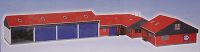 Kibri 39211 HO Scale THW Maintenance Garage -- 28-3/8 x 15/34"  72 x 40cm