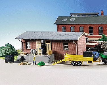 Kibri 39306 HO Scale Oberzeisel Goods Shed -- 6 x 4-3/16 x 2-5/8"  15 x 10.5 x 6.5cm