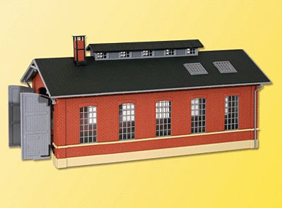 Kibri 39307 HO Scale Single-Track Locomotive Shed -- 8 x 4-13/16 x 4-3/16"  20 x 12 x 10.5cm