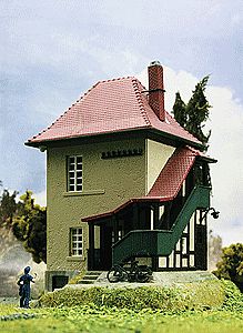 Kibri 39319 HO Scale Langenstein Block Operator's Tower -- 3-7/8 x 3-1/2 x 4-15/16"  10 x 9 x 12.5cm