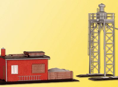 Kibri 39418 HO Scale Steam Loco Sand Facility -- 5-1/2 x 2-3/4"   14 x 7cm & 2-3/4 x 3-3/8"   7 x 8.5cm