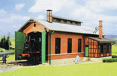 Kibri 39436 HO Scale Single Stall Engine House -- 7-7/8 x 4-3/4"   20 x 12cm