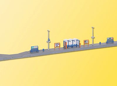 Kibri 39558 HO Scale Hofheim Platform -- 26-5/8 x 1-1/2 x 2-3/8" 66.5 x 3.8 x 6cm