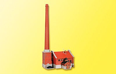 Kibri 39821 HO Scale Boiler House w/Chimney -- Kit