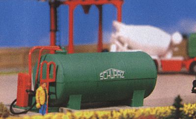 Kibri 39932 HO Scale Schwarz Concrete Works Fuel Tank -- 4-3/8 x 4-1/8 x 1-9/16"  11 x 10.5 x 4cm