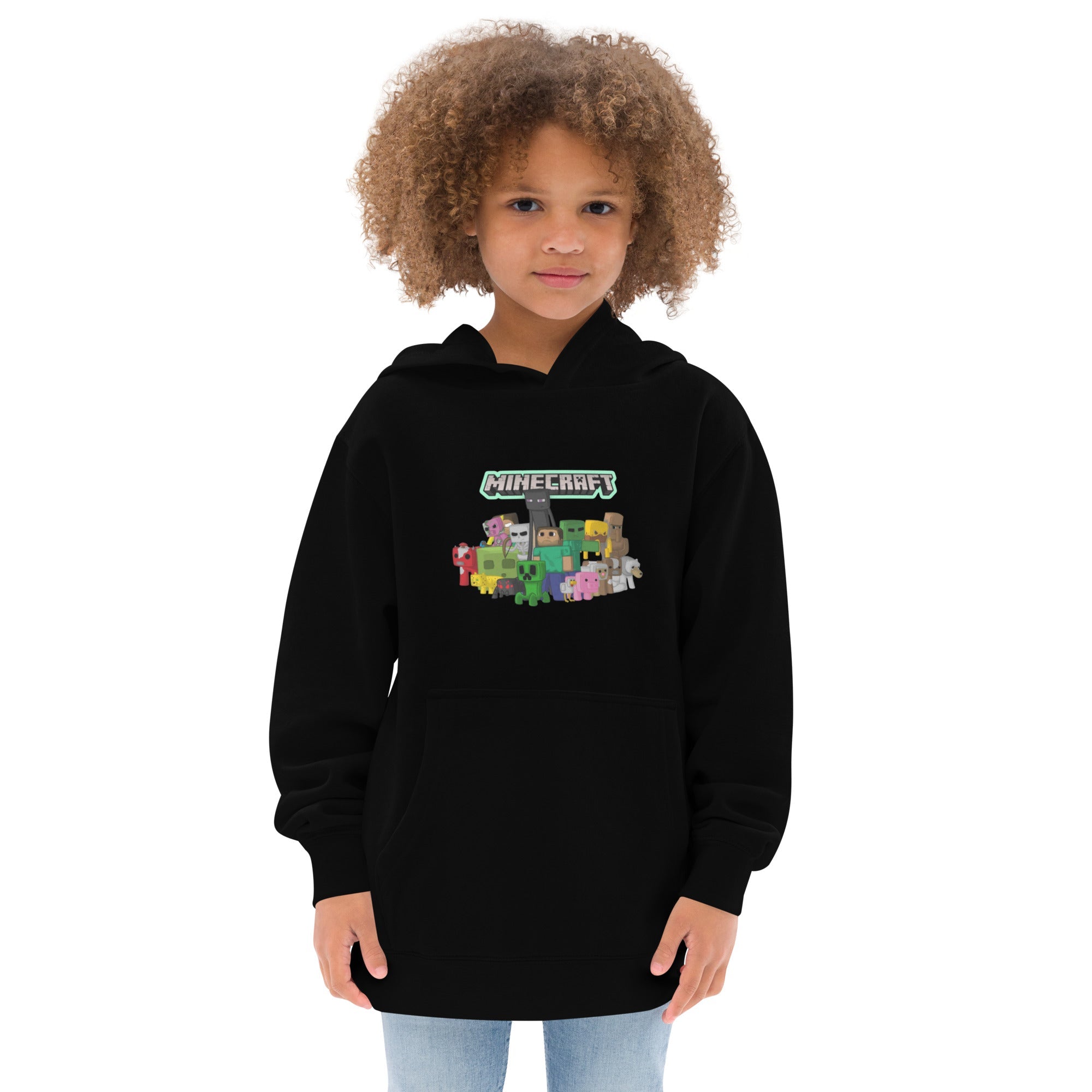 Minecraft Heroes Design Kids Fleece Hoodie