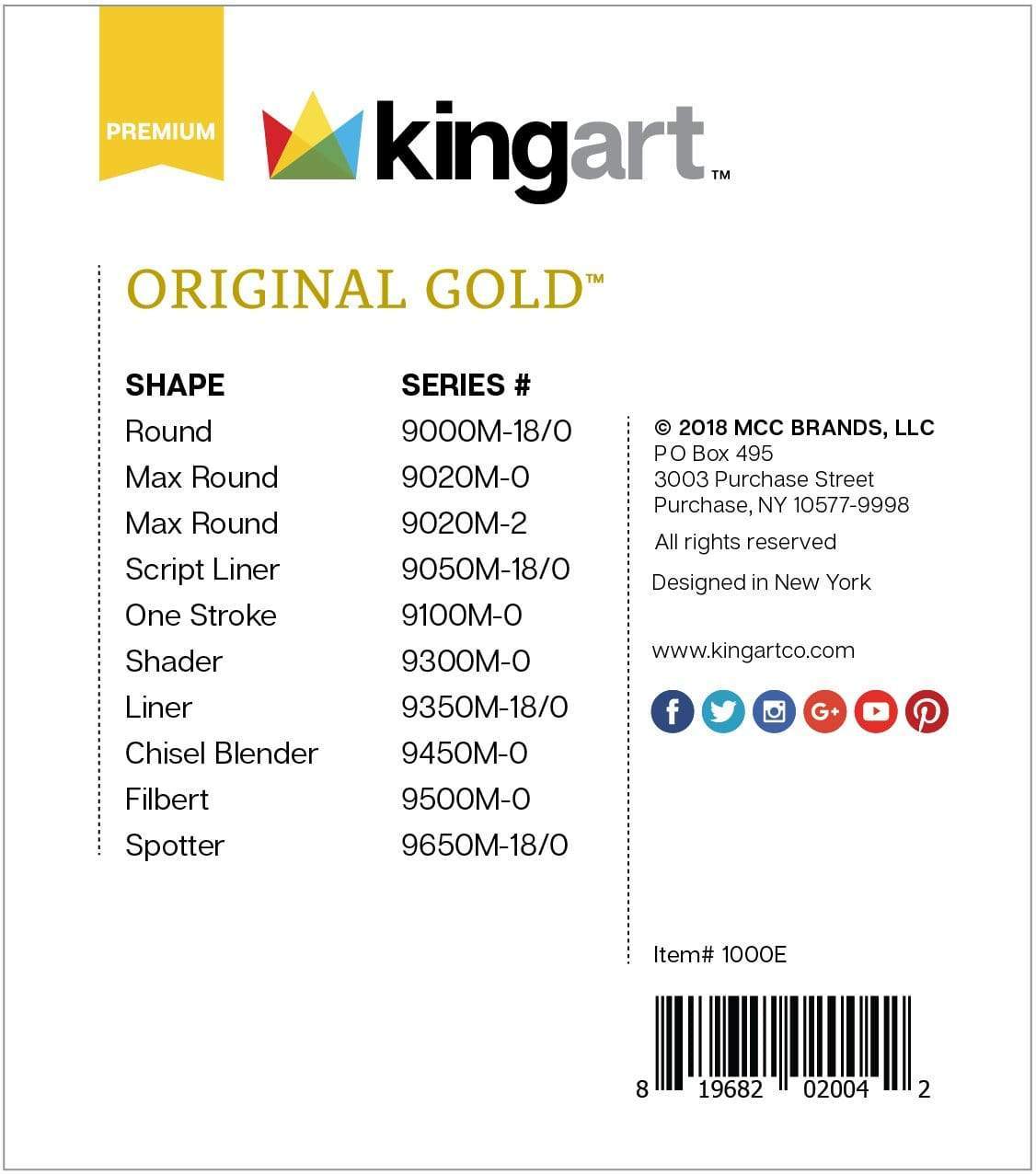 Original Gold® Mini Brushes 10 pc