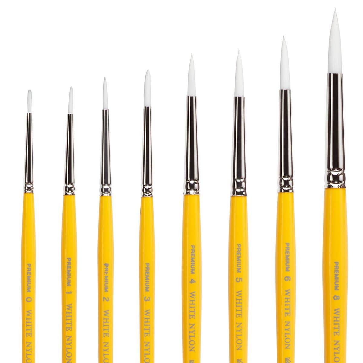 White Nylon 7950 Round Set, 8 pc