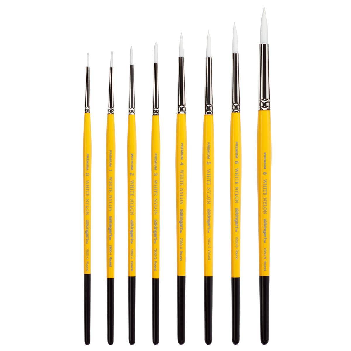 White Nylon 7950 Round Set, 8 pc