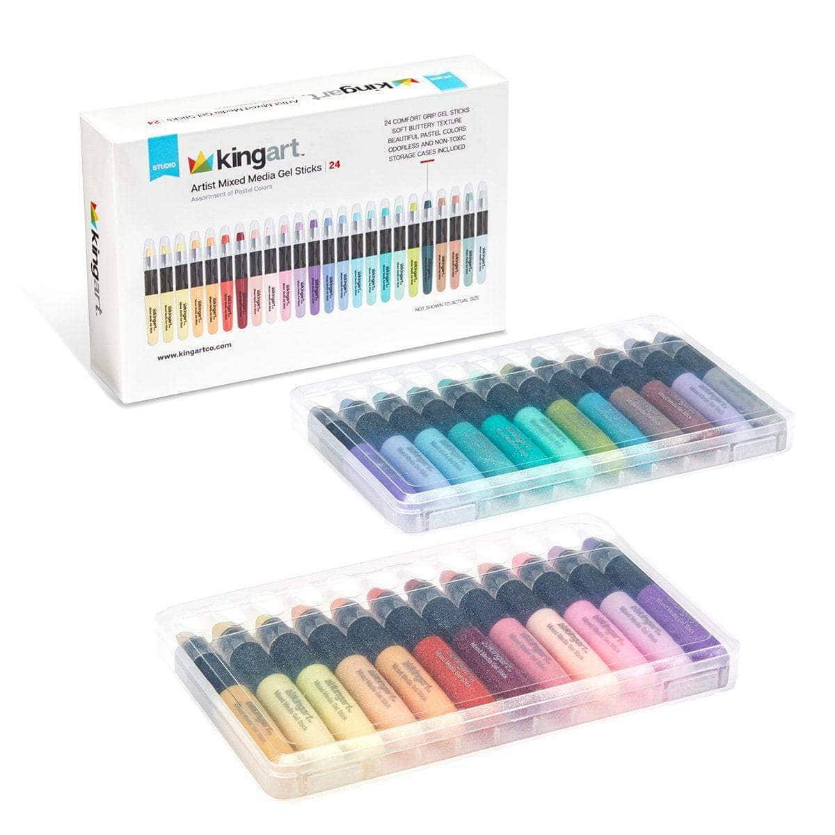 Gel Stick Crayons 24 Pastel Colors