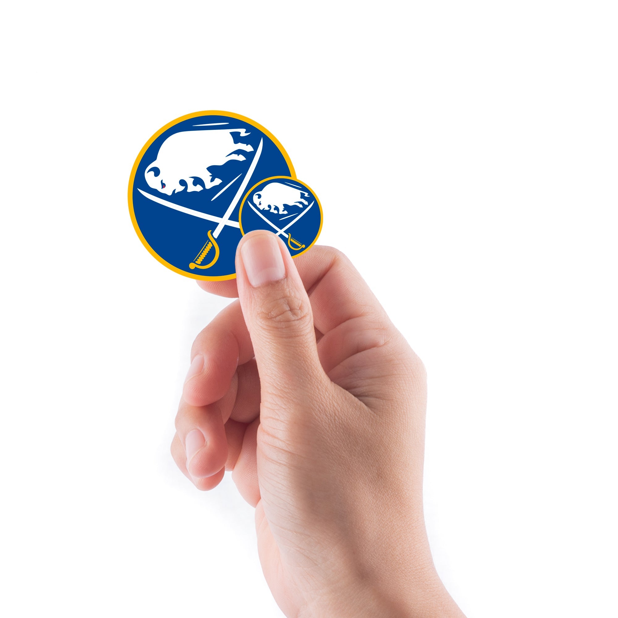 Buffalo Sabres - 5 Logo Minis (Mixed Sizes) - Official NHL - Reusable Vinyl Decals