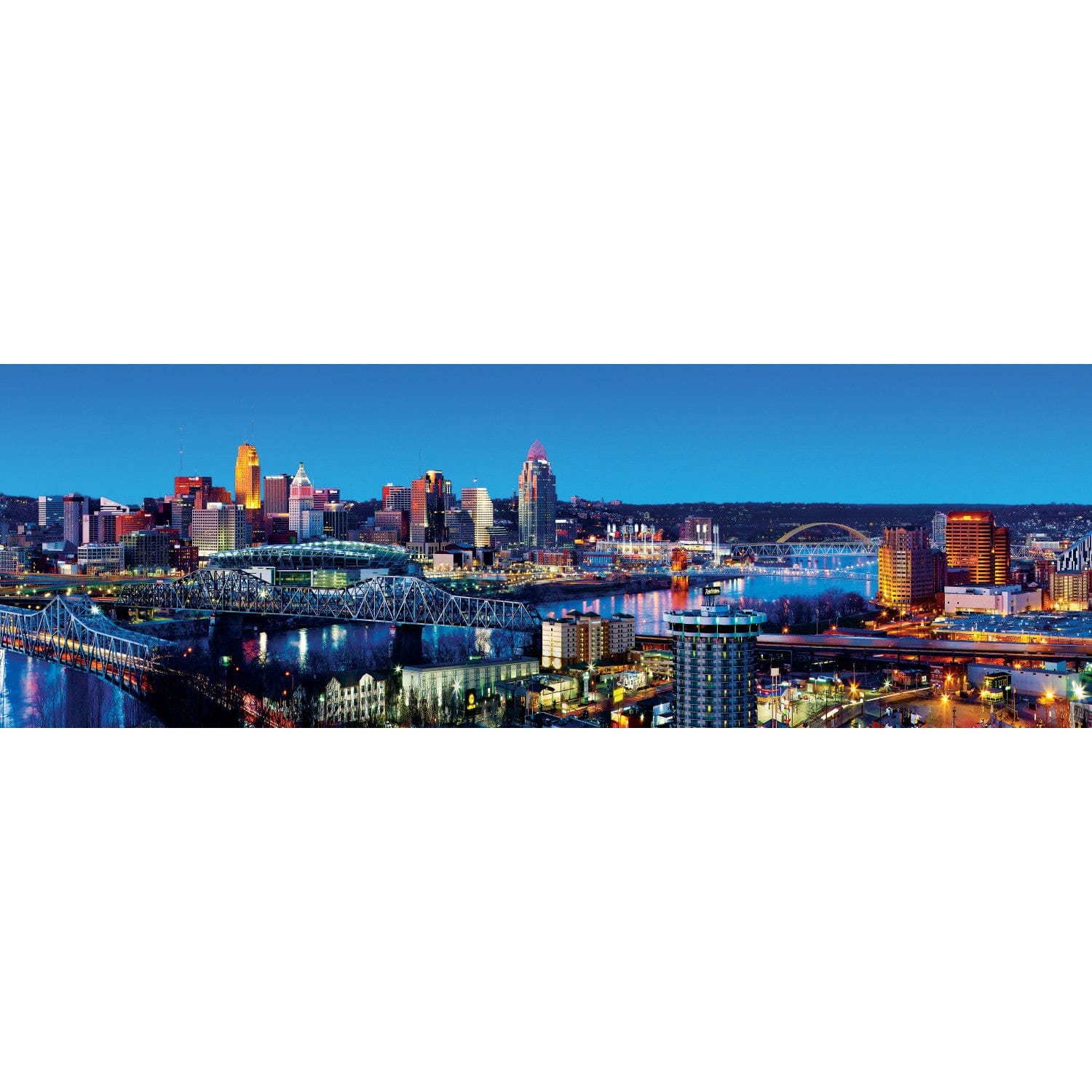 Cincinnati, Ohio 1000 Piece Panoramic Jigsaw Puzzle