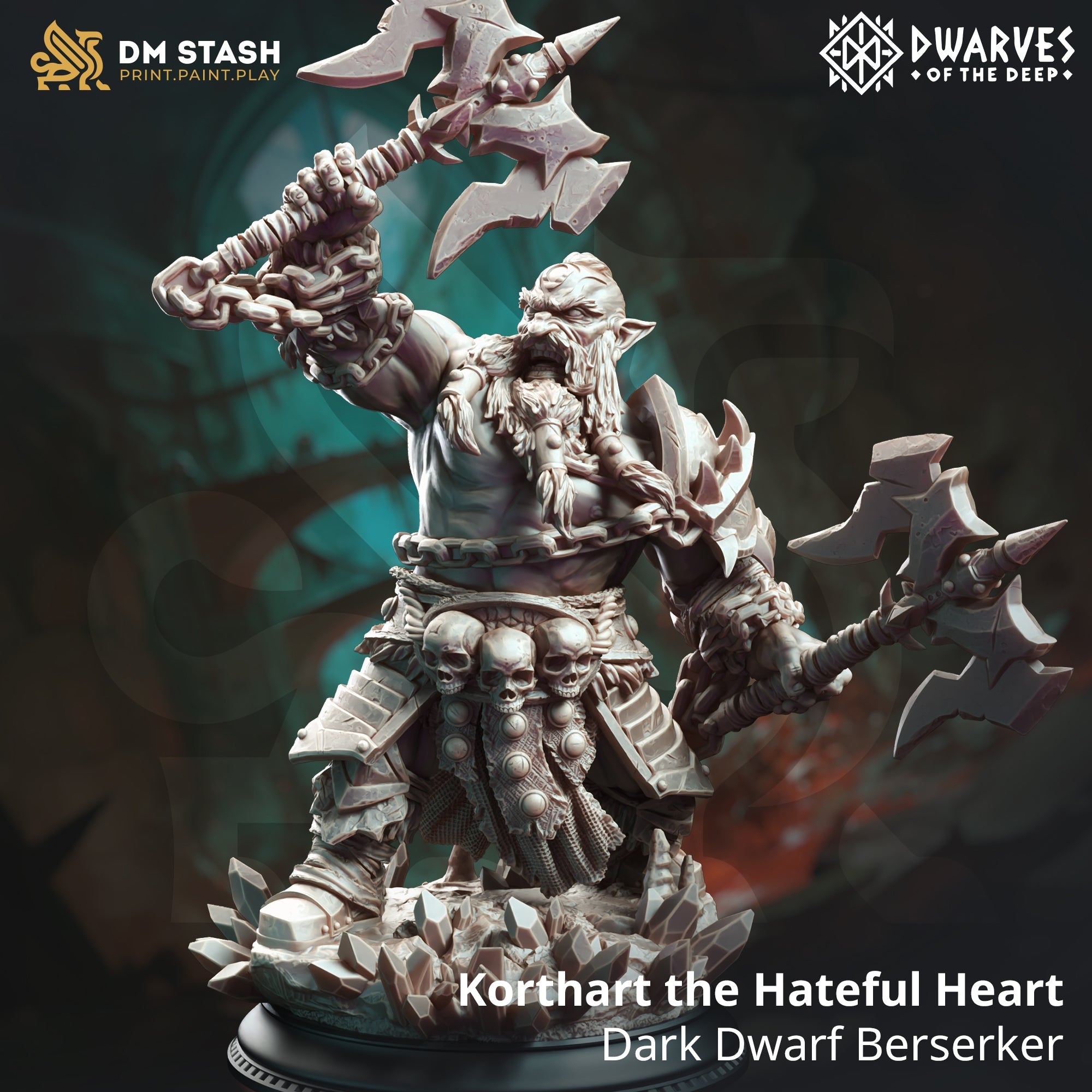 Kothart the Hateful Heart (Male Dark Dwarf Berserker)