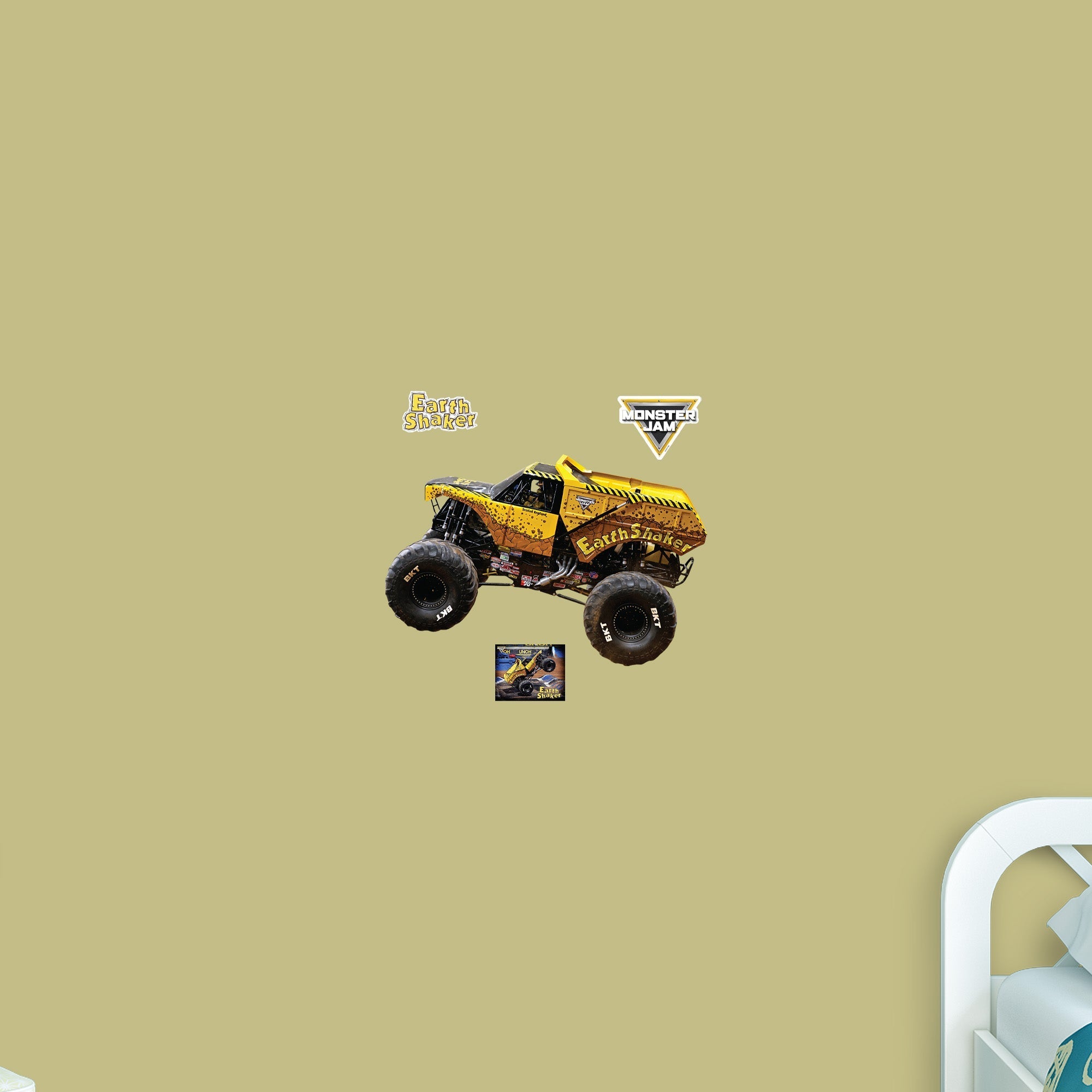 EarthShaker - Monster Jam - RealBig Collection - Official Monster Jam - Reusable Vinyl Wall Decals