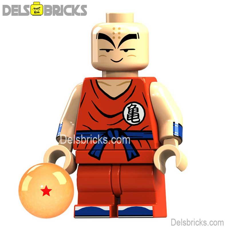 Krillin Dragon Ball Z Super Lego Minifigures Custom Anime Toys 2