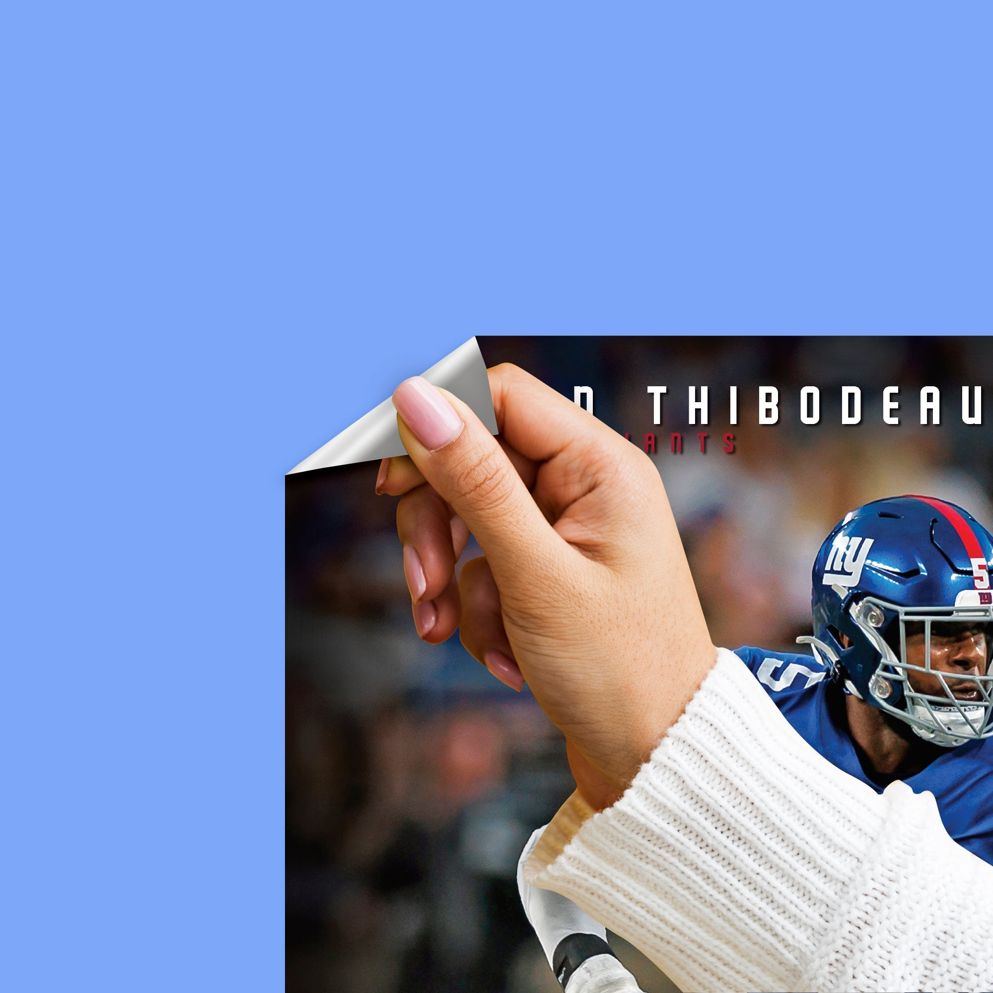 Kayvon Thibodeaux - RealBig Collection - Official NFL - New York Giants - Reusable Vinyl Wall Decals