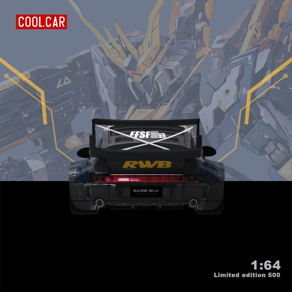 Cool Car Porsche RWB 964 BANSHEE MECHA Livery Ordinary 1:64