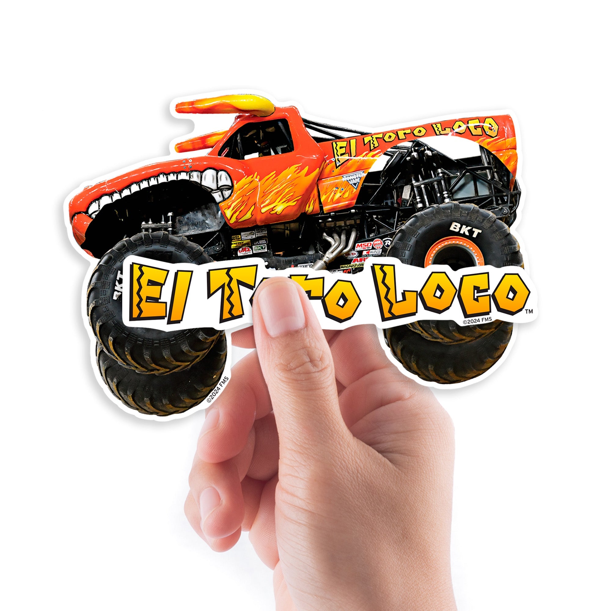 El Toro Loco - 5 Logo Minis (Mixed Sizes) - Official Monster Jam - Monster Jam - Reusable Vinyl Decals
