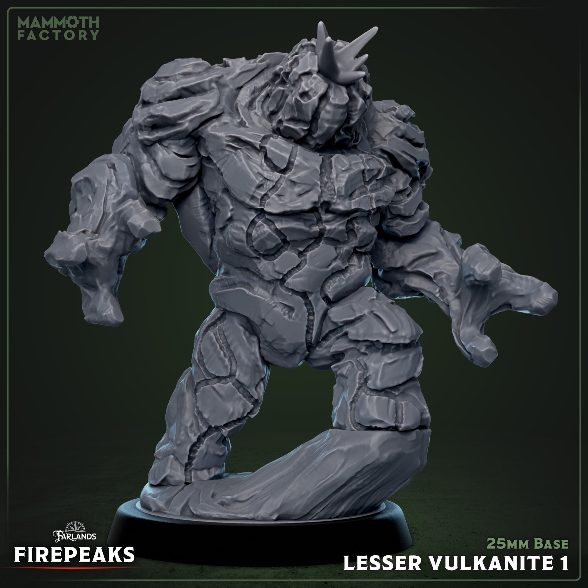 Lesser Vulkanite: Sculpt 1 (Stone Golem / Magma Elemental)