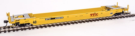 Walthers Proto 109131 HO Scale Gunderson Rebuilt All-Purpose 40' Well Car - Ready-to-Run -- TTX DTTX #455608 (Patch)