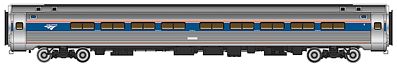 Walthers Proto 11205 HO Scale 85' Amfleet I 84-Seat Coach - Ready To Run -- Amtrak(R) Phase VI (Travelmark)