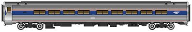 Walthers Proto 11222 HO Scale 85' Amfleet II 59-Seat Coach - Ready To Run -- Amtrak(R) Phase VI (Travelmark)