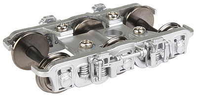 Walthers Proto 2117 HO Scale GSC Lightweight 6-Wheel Passenger Trucks from ATSF Diner -- Silver - 1 Pair