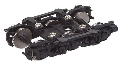 Walthers Proto 2134 HO Scale GSC 11' Six-Wheel Trucks - Pullman-Standard Super Dome -- Black - 1 Pair