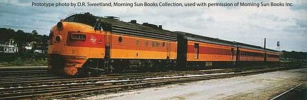 Walthers Proto 920-42508 HO Scale EMD FP7 with LokSound 5 Sound & DCC -- Milwaukee Road #99C (Modifed Orange, Maroon; Cab Logo)
