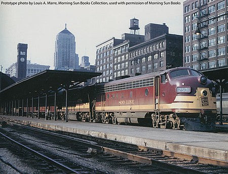 Walthers Proto 49520 HO Scale EMD FP7 - F7B Standard DC -- Soo Line 501A, 501C (Maroon, Dulux Gold, black)