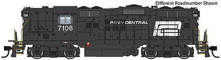 Walthers Proto 49708 HO Scale EMD GP9 Phase II High Short Hood - Standard DC -- Penn Central #7139 (black, white; Large Logo)