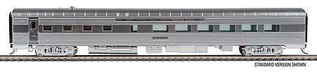 Walthers Proto 9629 HO Scale 85' Pullman-Standard 36-Seat Diner -- Santa Fe #600 (Real Metal Finish)