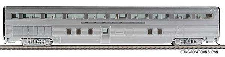 Walthers Proto 9651 HO Scale 85' Budd Hi-Level 72-Seat Coach -- Santa Fe #706 - Deluxe Edition w/LED Lighting, Preiser Figures