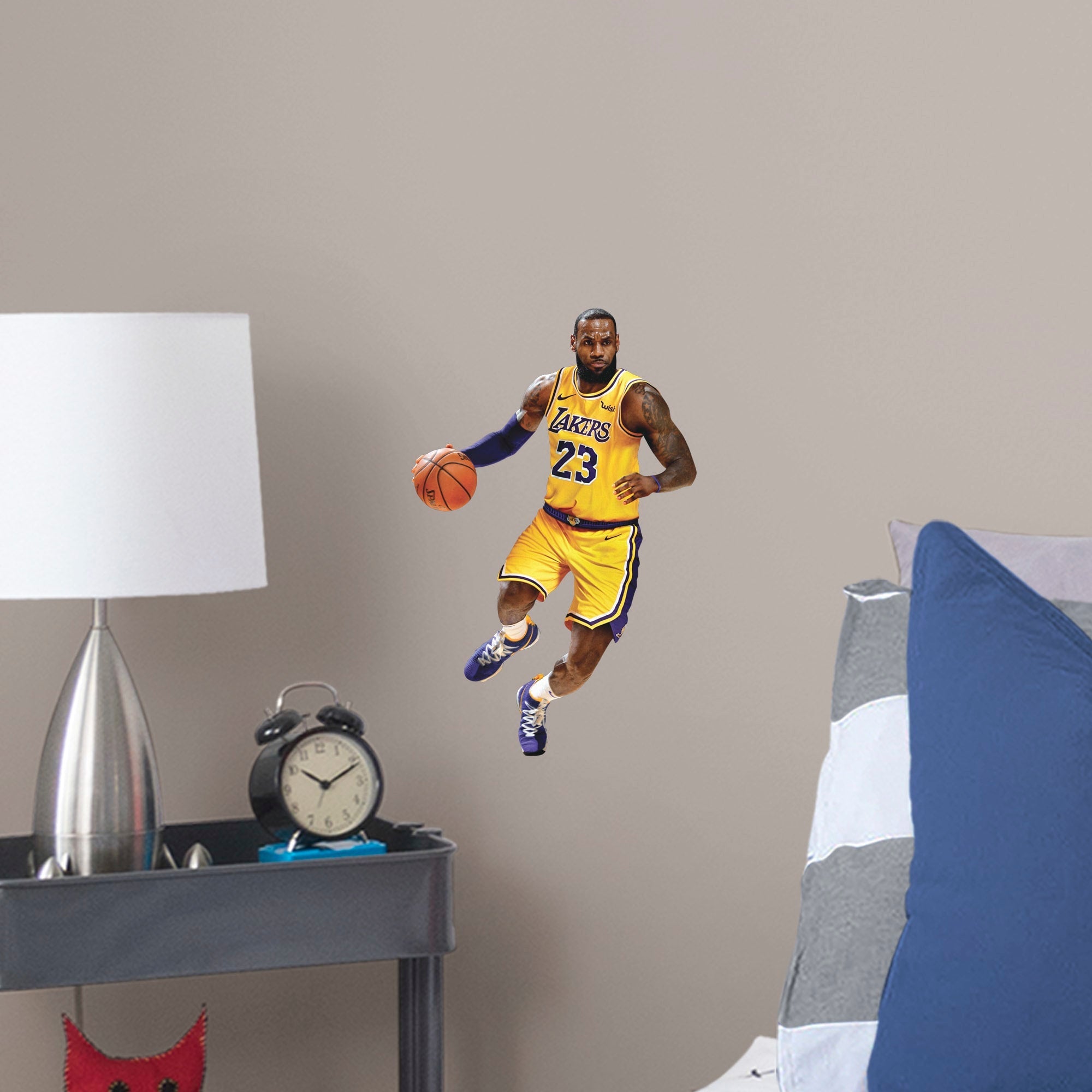 LeBron James - RealBig Collection - Official NBA - Los Angeles Lakers - Reusable Vinyl Wall Decals #1