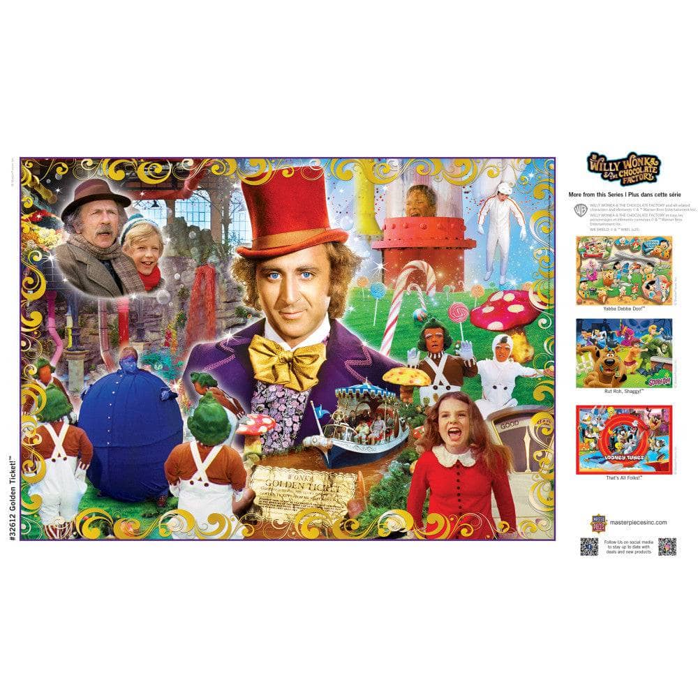 Willy Wonka & The Chocolate Factory - Golden Ticket 500 Piece Jigsaw Puzzle