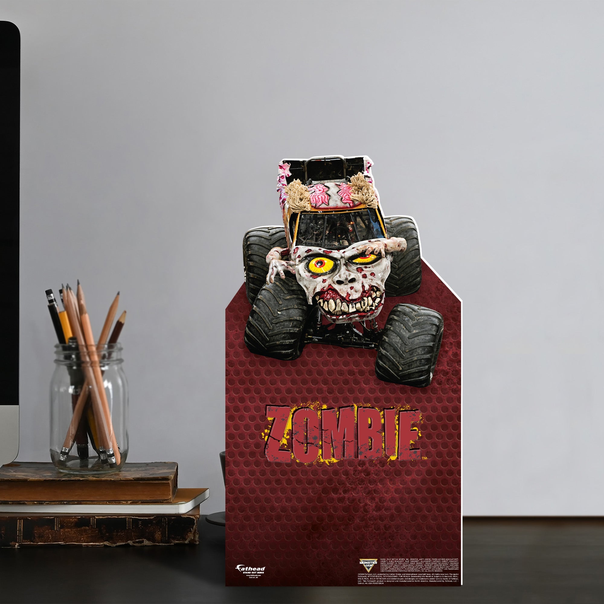 Zombie - Monster Jam - Mini Stand Out - Official Monster Jam - Cardstock Cutout