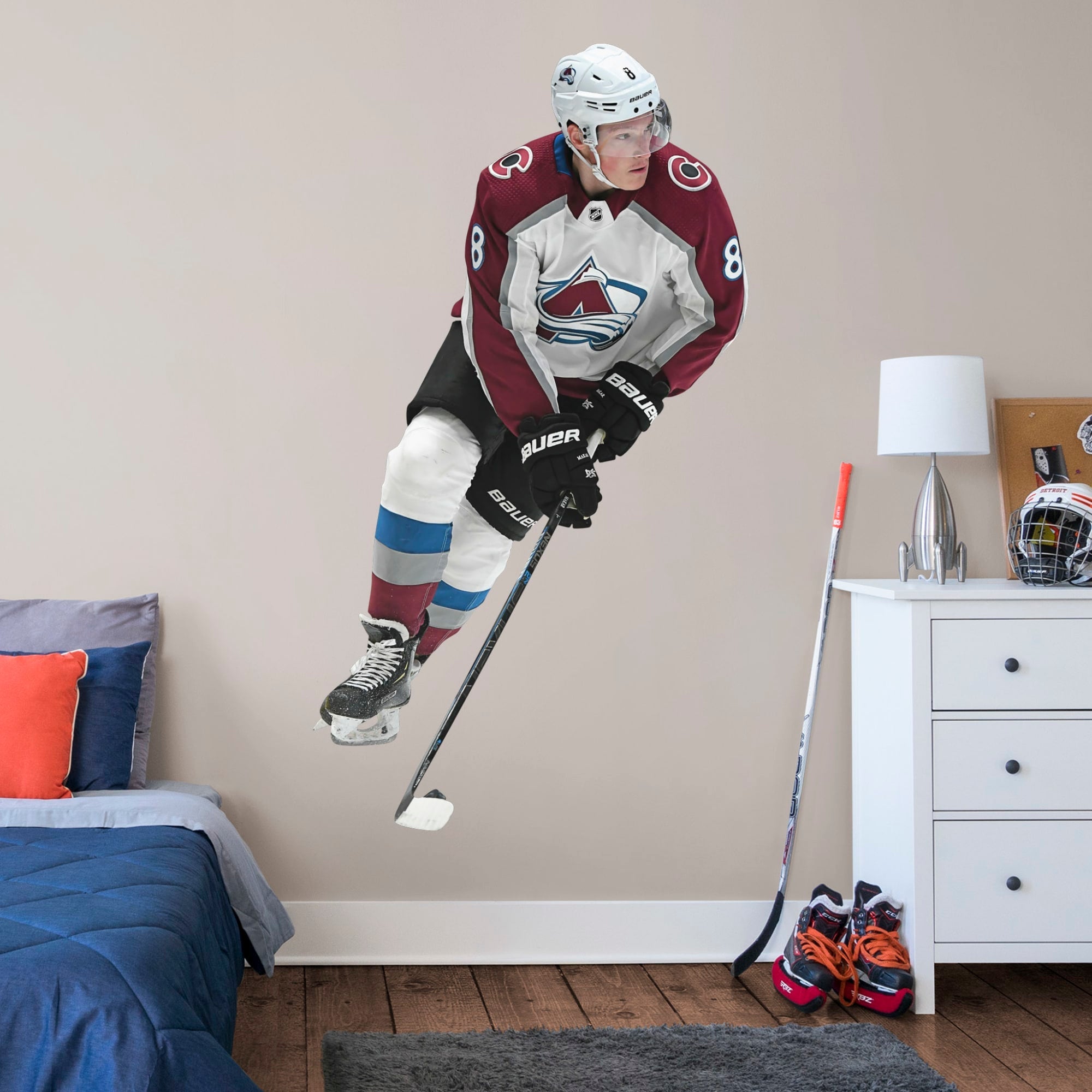 Cale Makar - RealBig Collection - Official NHL - Colorado Avalanche - Reusable Vinyl Wall Decals #1