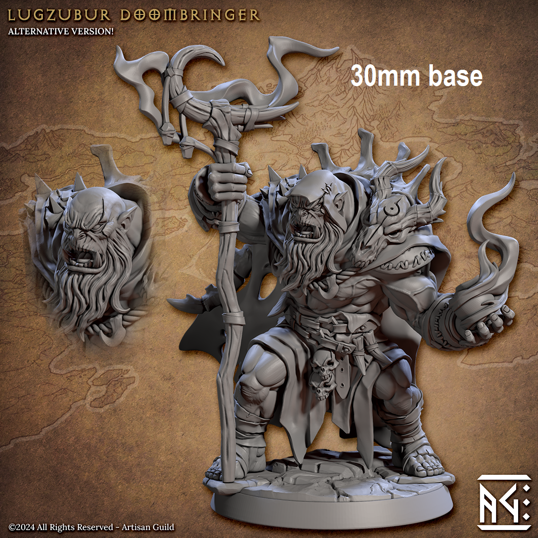 Lugzubur Doombringer (Male Orc Sorcerer Hero)