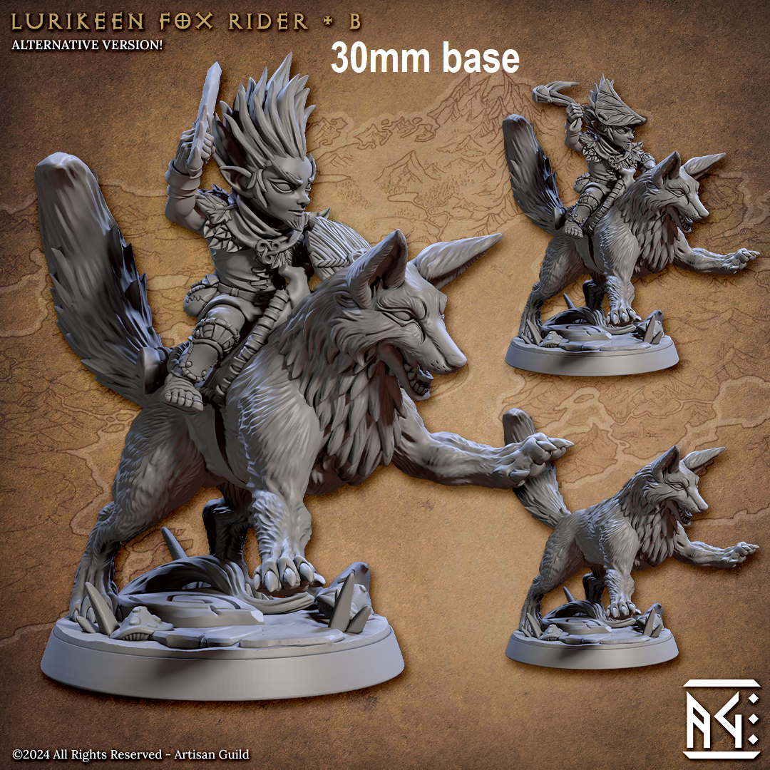 Lurikeen Fox Rider (Base Sculpt B)