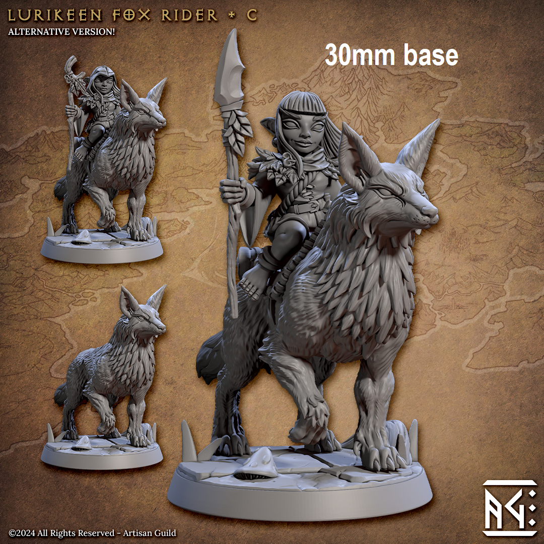 Lurikeen Fox Rider (Base Sculpt C)