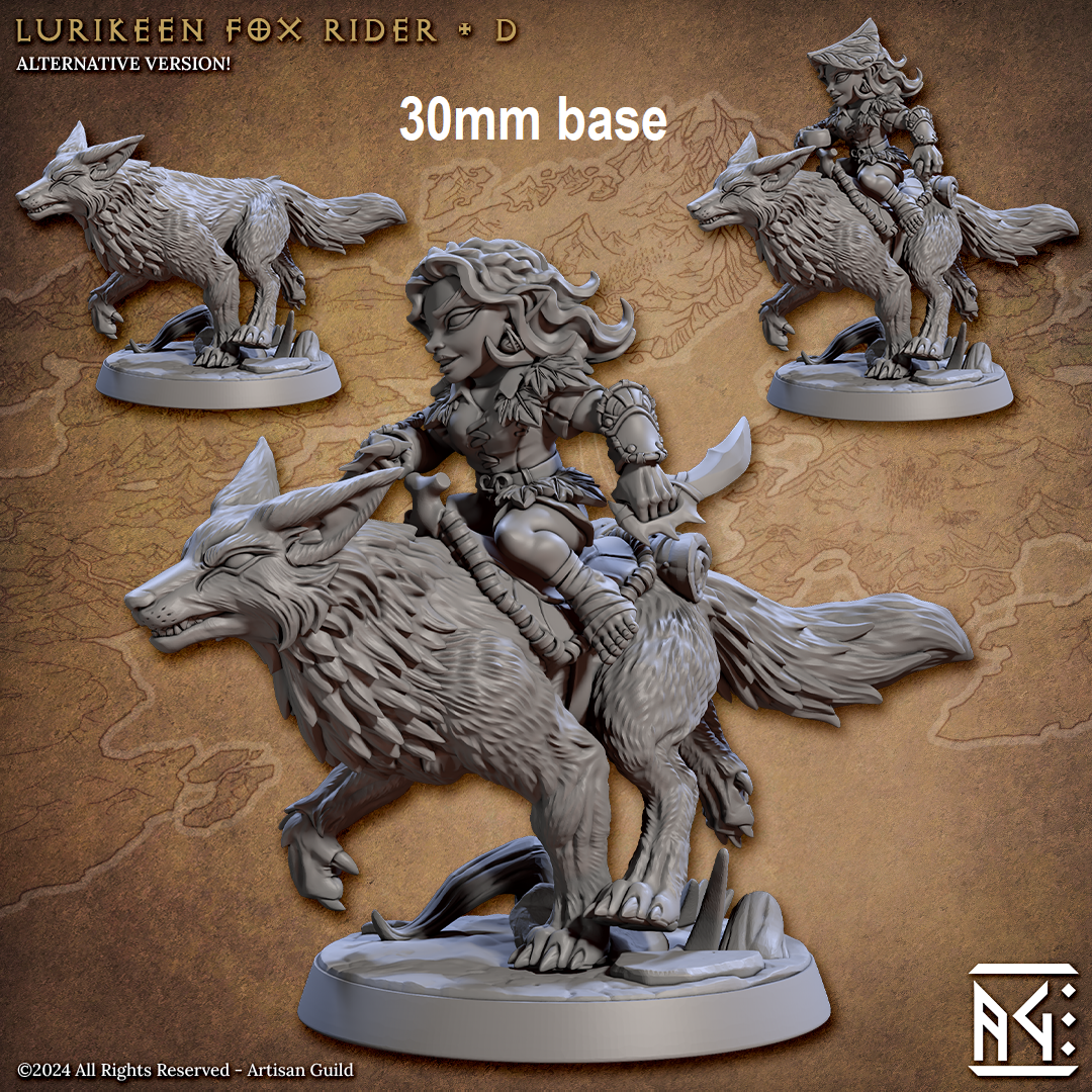 Lurikeen Fox Rider (Base Sculpt D)