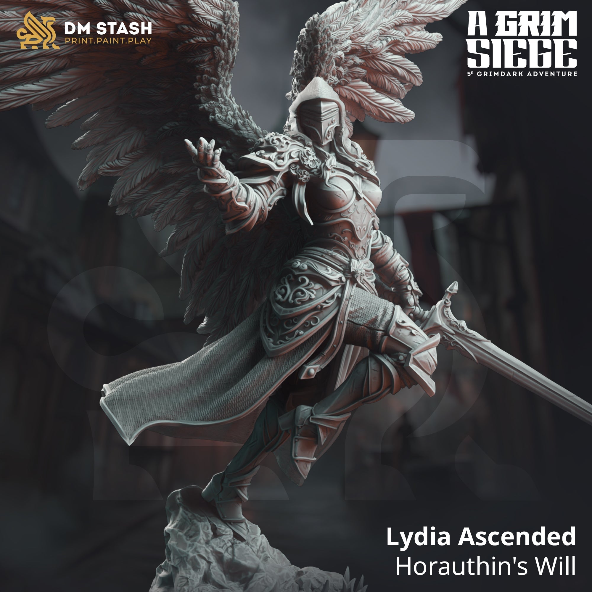 Lydia Ascended, Horauthin's Will (Female Angel Paladin)