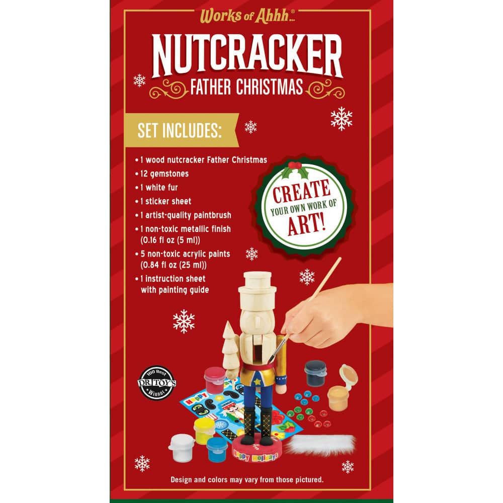 Nutcracker Father Christmas Wood Paint Set