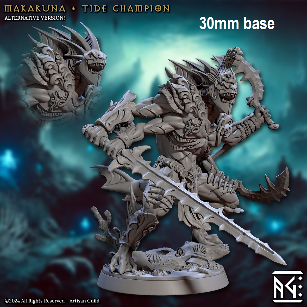 Makakuna, Tide Champion (Male Merfolk Fighter)