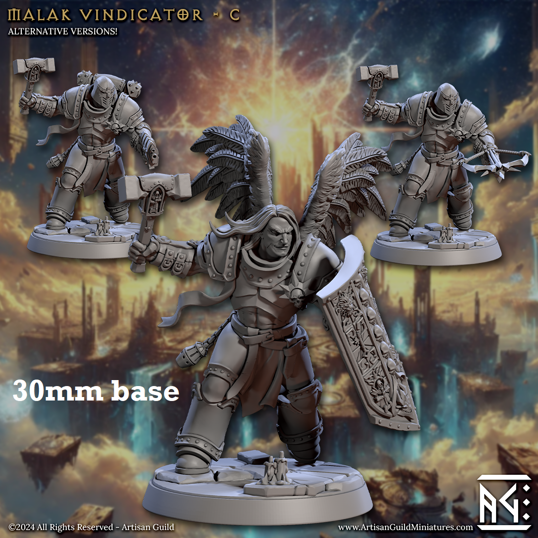 Malak Vindicator: Sculpt C (Male Angel Paladin)