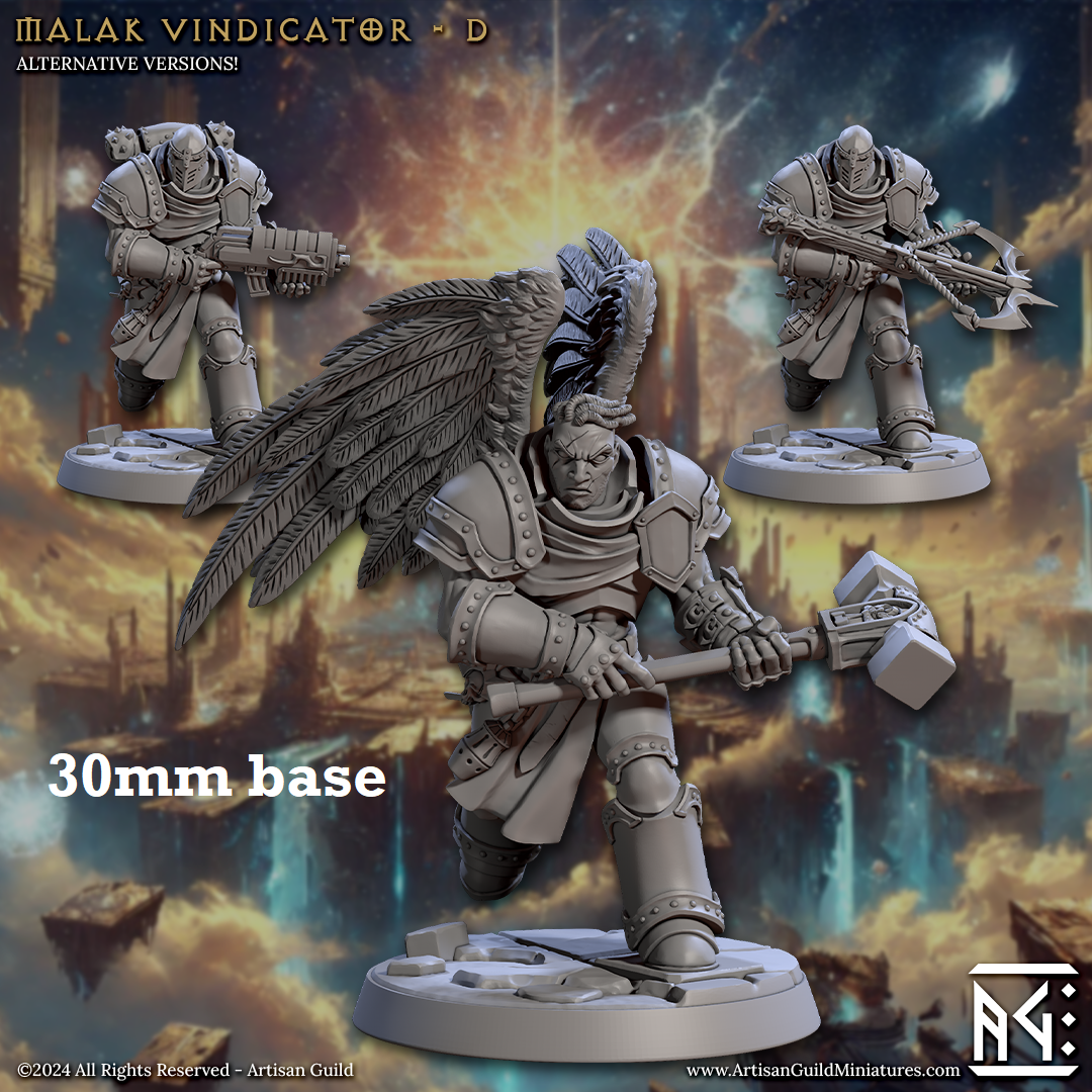 Malak Vindicator: Sculpt D (Male Angel Paladin)
