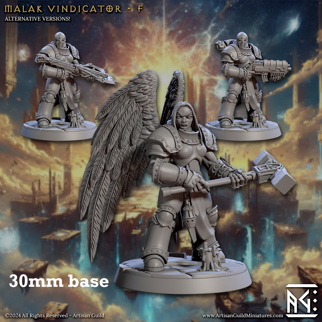 Malak Vindicator: Sculpt F (Female Angel Paladin)