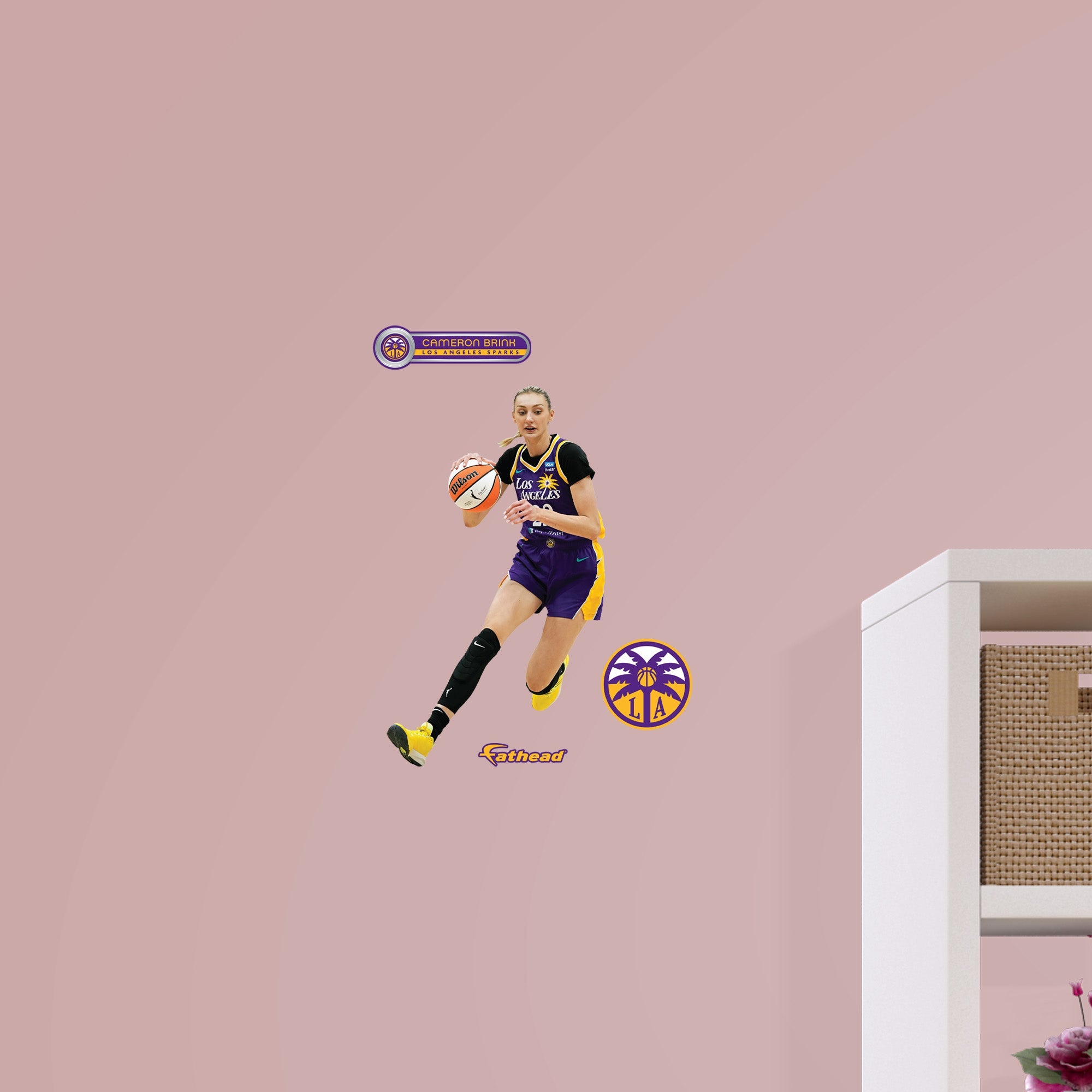 Cameron Brink - RealBig Collection - Official WNBA - Los Angeles Sparks - Reusable Vinyl Wall Decals